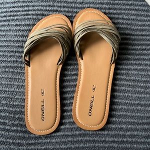 O’Neill strappy flat sandal, size 8.5